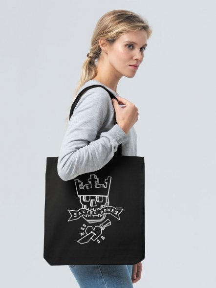 Холщовая сумка Sacred Bones, черная 