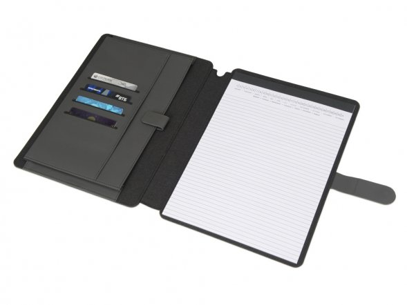 Папка для документов Kadeo с блокнотом, темно-серый (Р) 