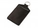 Кожаный бейдж для пропуска, черный 