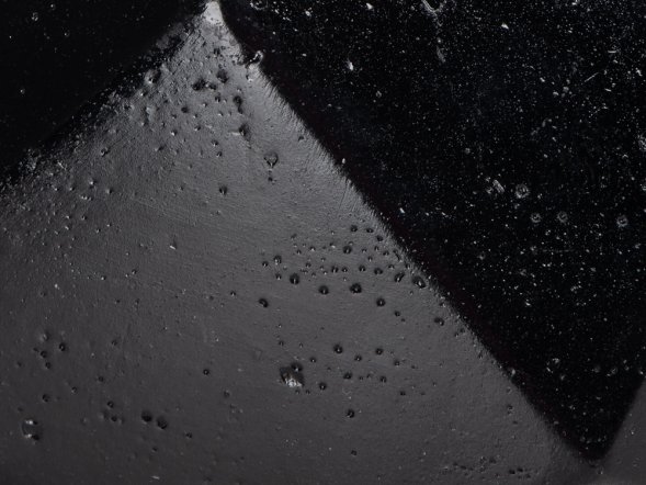 Свеча в декоративном стакане Geometry, черный 