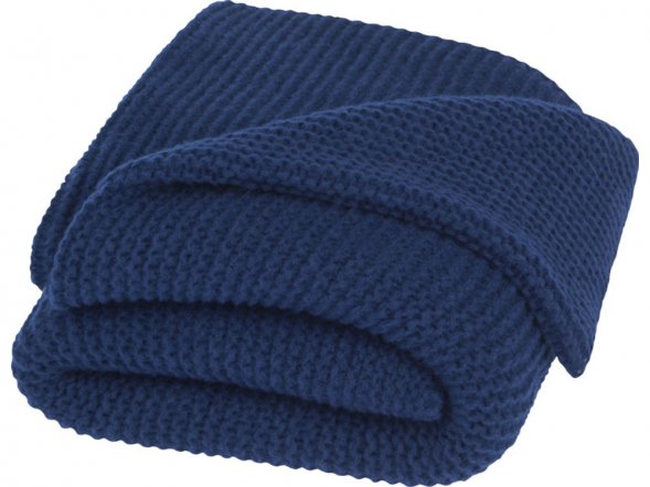 Вязанное одеяло Suzy 150 x 120 см из полиэстера, нэйви 