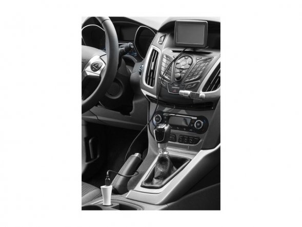 Адаптер автомобильный Split, белый 