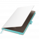 Ежедневник Arctic недатированный, белый/бирюзовый 