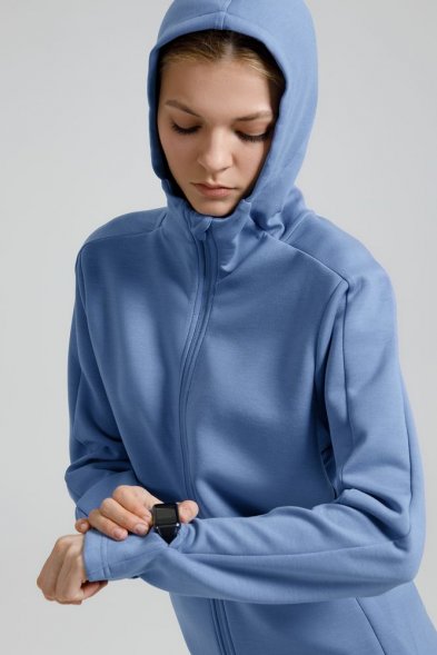 Куртка с капюшоном унисекс Begi, синяя 