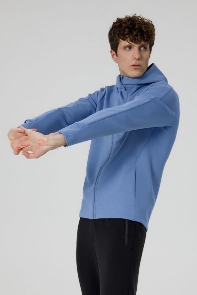 Куртка с капюшоном унисекс Begi, синяя 