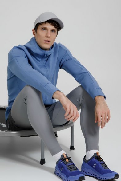 Куртка с капюшоном унисекс Begi, синяя 