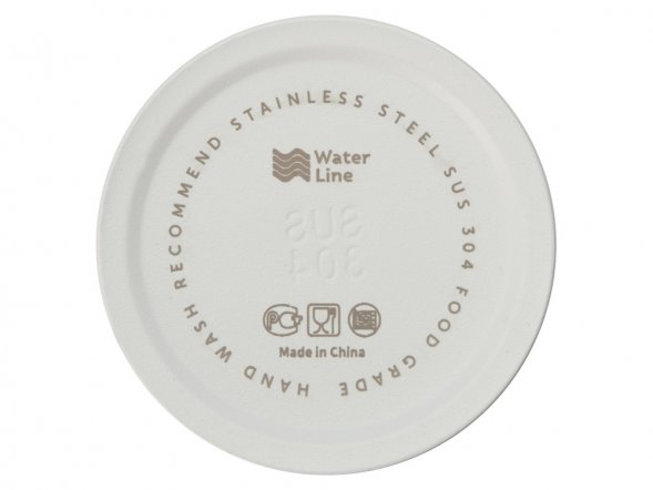 Бутылка для воды Supply Waterline, нерж сталь, 850 мл, белый/черный 