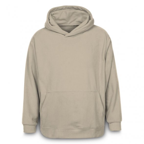 Худи флисовое унисекс Manakin, бежевое 