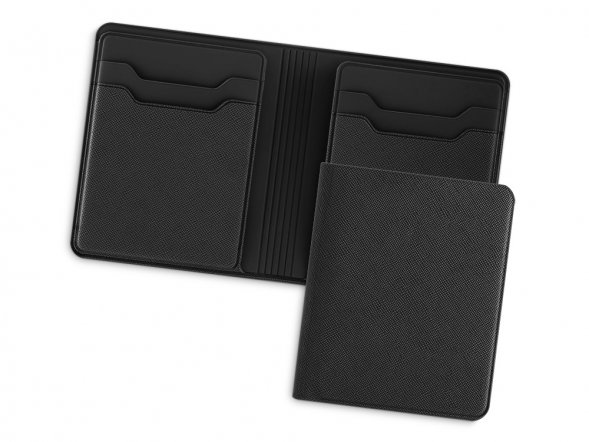 Картхолдер с отделением для бумажных денег Favor, черный 