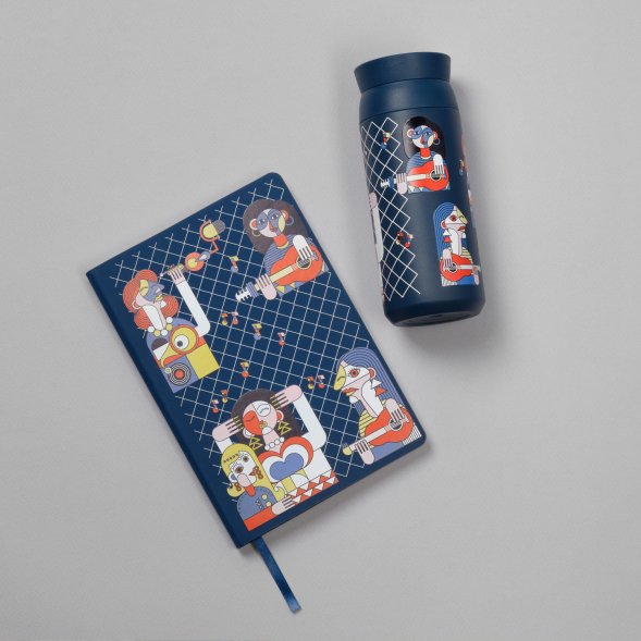 Ежедневник Spark недатированный, синий (без упаковки, без стикера) 