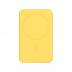 Внешний аккумулятор Largo PD 5000mAh с функцией беспроводной зарядки 15W, желтый