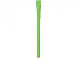 Ручка картонная с колпачком Recycled, зеленое яблоко (Р)