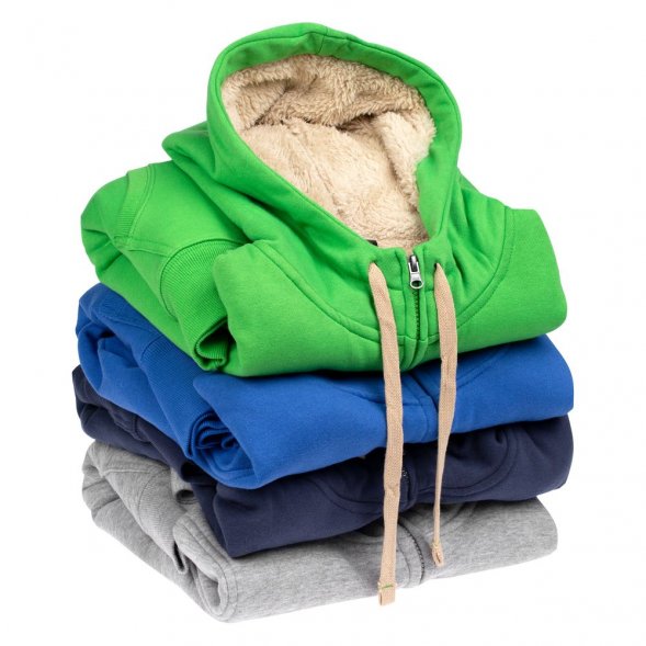 Толстовка унисекс на молнии Sherpa 280, серый меланж 