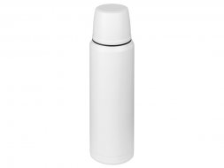 Термос с чашей и двойными медными стенками Stern, 1 л, белый