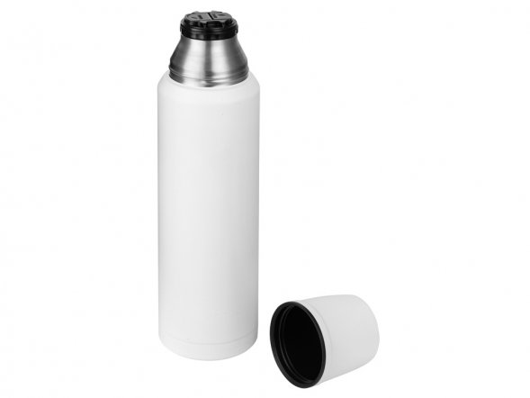 Термос с чашей и двойными медными стенками Stern, 1 л, белый 