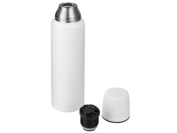 Термос с чашей и двойными медными стенками Stern, 1 л, белый 