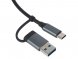 USB-хаб Link с коннектором 2-в-1 USB-C и USB-A, 2.0/3.0, серый 