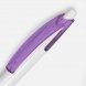 Ручка шариковая Bento, белая с фиолетовым 