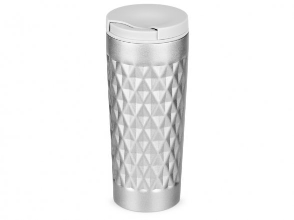 Герметичная вакуумная термокружка Matrix,450 мл, серебристый 