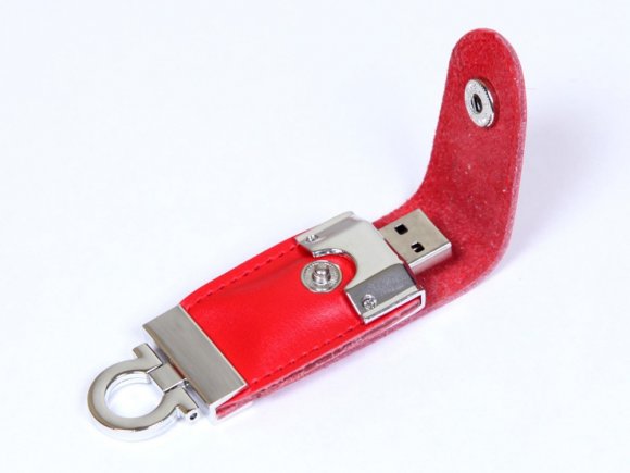 USB-флешка на 16 Гб в виде брелка, красный 