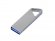 USB 3.0-флешка на 128 Гб с мини чипом, компактный дизайн, отверстие треугольной формы для цепочки 