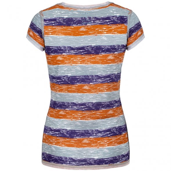 Футболка женская «Амазонка» двусторонняя, оранжевая с фиолетовым 