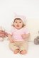 Футболка детская с коротким рукавом Baby Prime, розовая с молочно-белым 