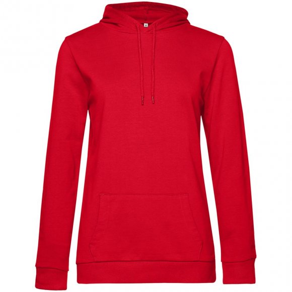 Толстовка с капюшоном женская Hoodie, красная 