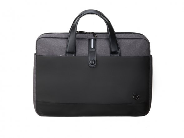 Сумка для ноутбука TORBER VECTOR 14.1&amp;#039;&amp;#039;, черный/серый, нейлон, 40 x 5 x 28 см, 5л 