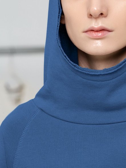 Худи унисекс Vozduh 1.0, синее 