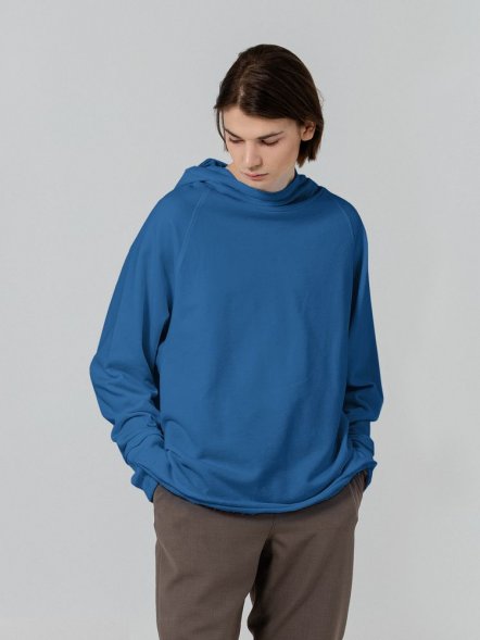 Худи унисекс Vozduh 1.0, синее 
