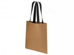 Сумка-шопер Papyrus из моющейся крафт-бумаги, натуральный/черный