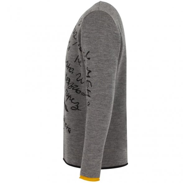 Джемпер «Цитаты. Хармс. Работа», серый 