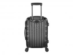 Чемодан BUGATTI Galatea, чёрный, поликарбонат / АБС-пластик, 36,5х24,5х56 см, 38 л