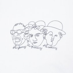 Свитшот «Три автора», белый