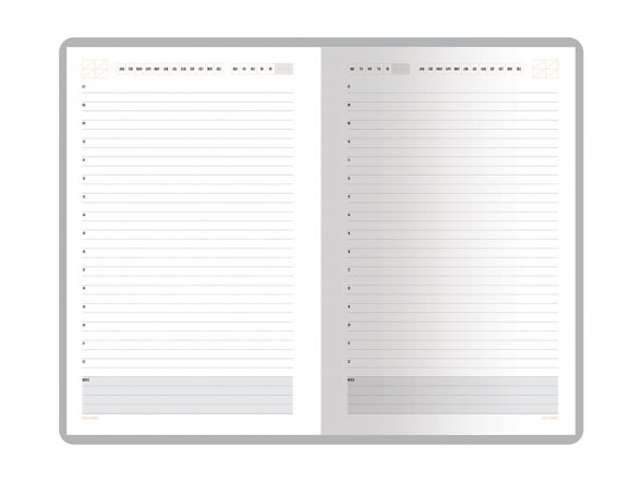 Ежедневник А5 недатированный Mercury, черный 