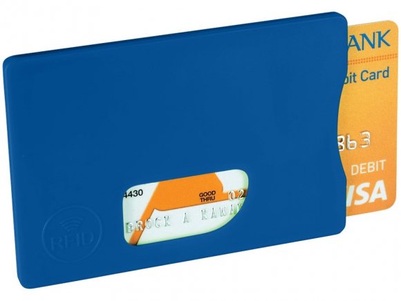 Защитный RFID чехол для кредитной карты Arnox, ярко-синий 