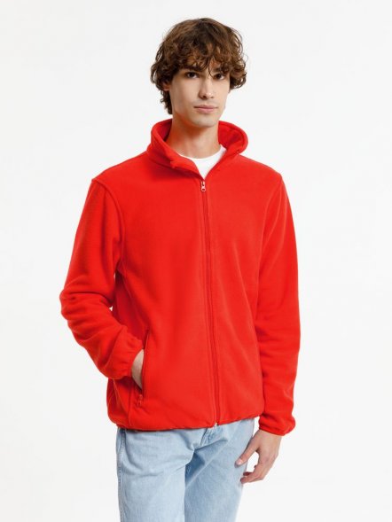 Куртка флисовая унисекс Nesse, красная 