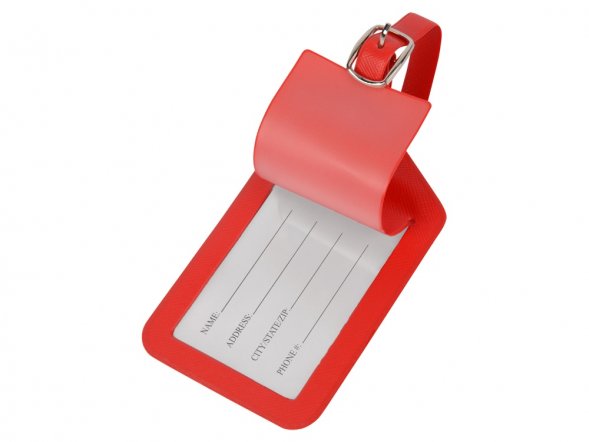 Багажная бирка Weekend из ПВХ, красный 