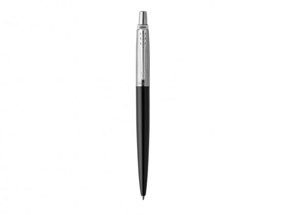 Шариковая ручка Parker Jotter Essential, Satin Black CT, стержень: M, цвет чернил : blue или black 