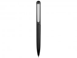 Ручка металлическая шариковая Skate, черный/серебристый