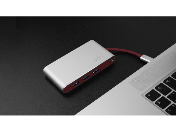 Хаб USB Rombica Type-C Hermes Red 