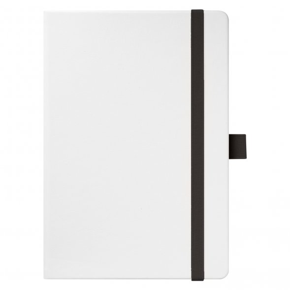 Ежедневник Arctic недатированный, белый/черный 