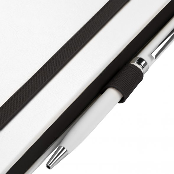 Ежедневник Arctic недатированный, белый/черный 