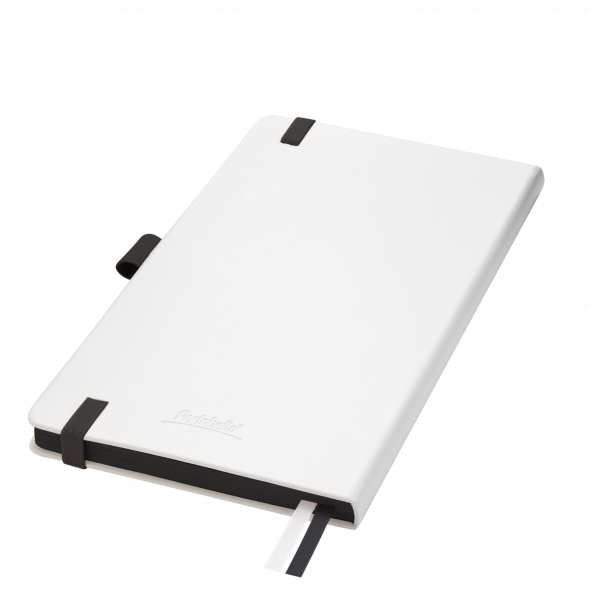 Ежедневник Arctic недатированный, белый/черный 
