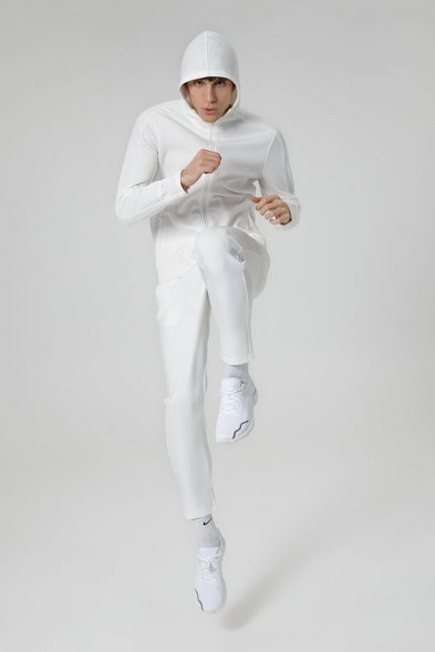 Куртка с капюшоном унисекс Begi, молочно-белая 