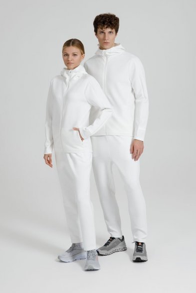 Куртка с капюшоном унисекс Begi, молочно-белая 