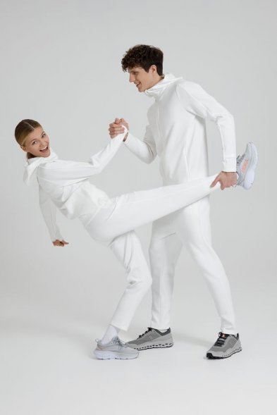 Куртка с капюшоном унисекс Begi, молочно-белая 