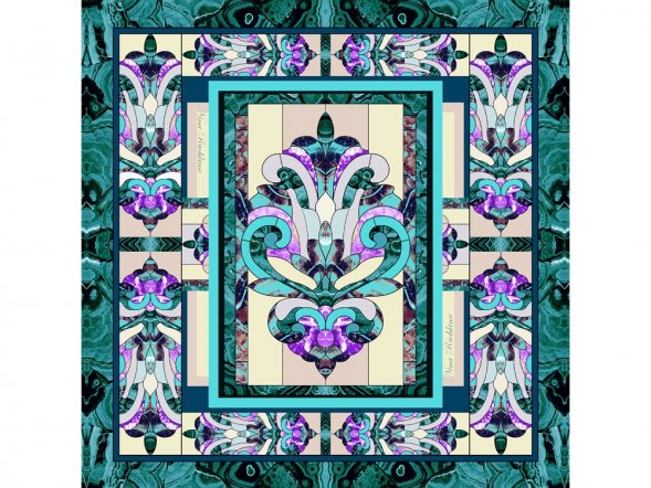 Платок Каменный Цветок 