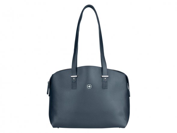 Сумка женская WENGER RosaElli с карманом для ноутбука 14, синяя, полиэстер, 37 x29x19 см 